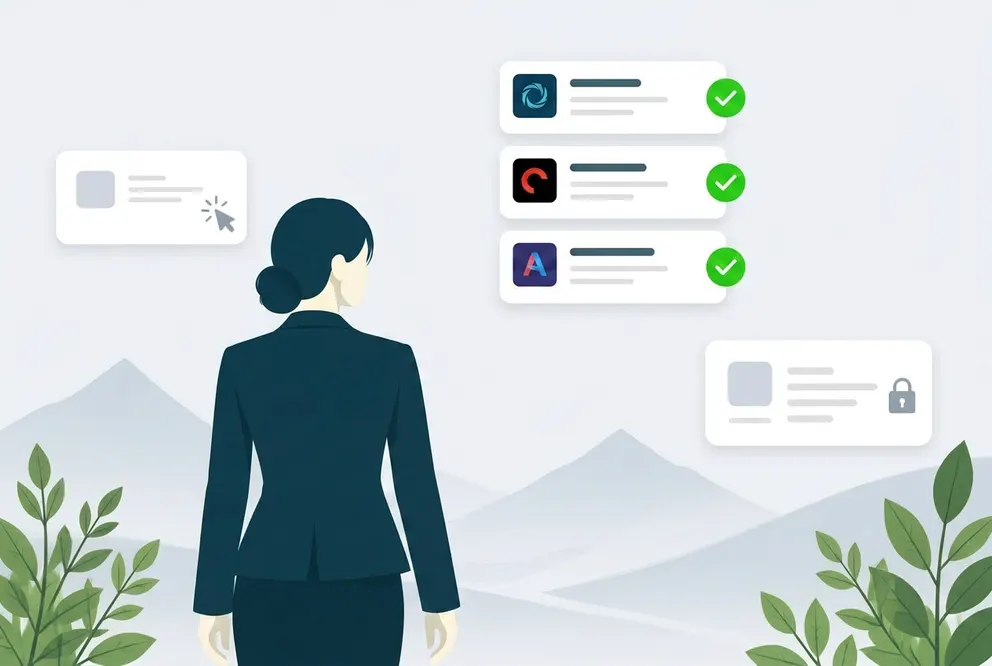 A professional applying to a role in one click